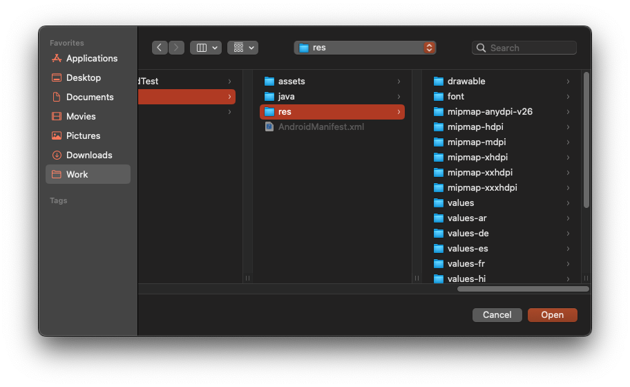Localization Folder