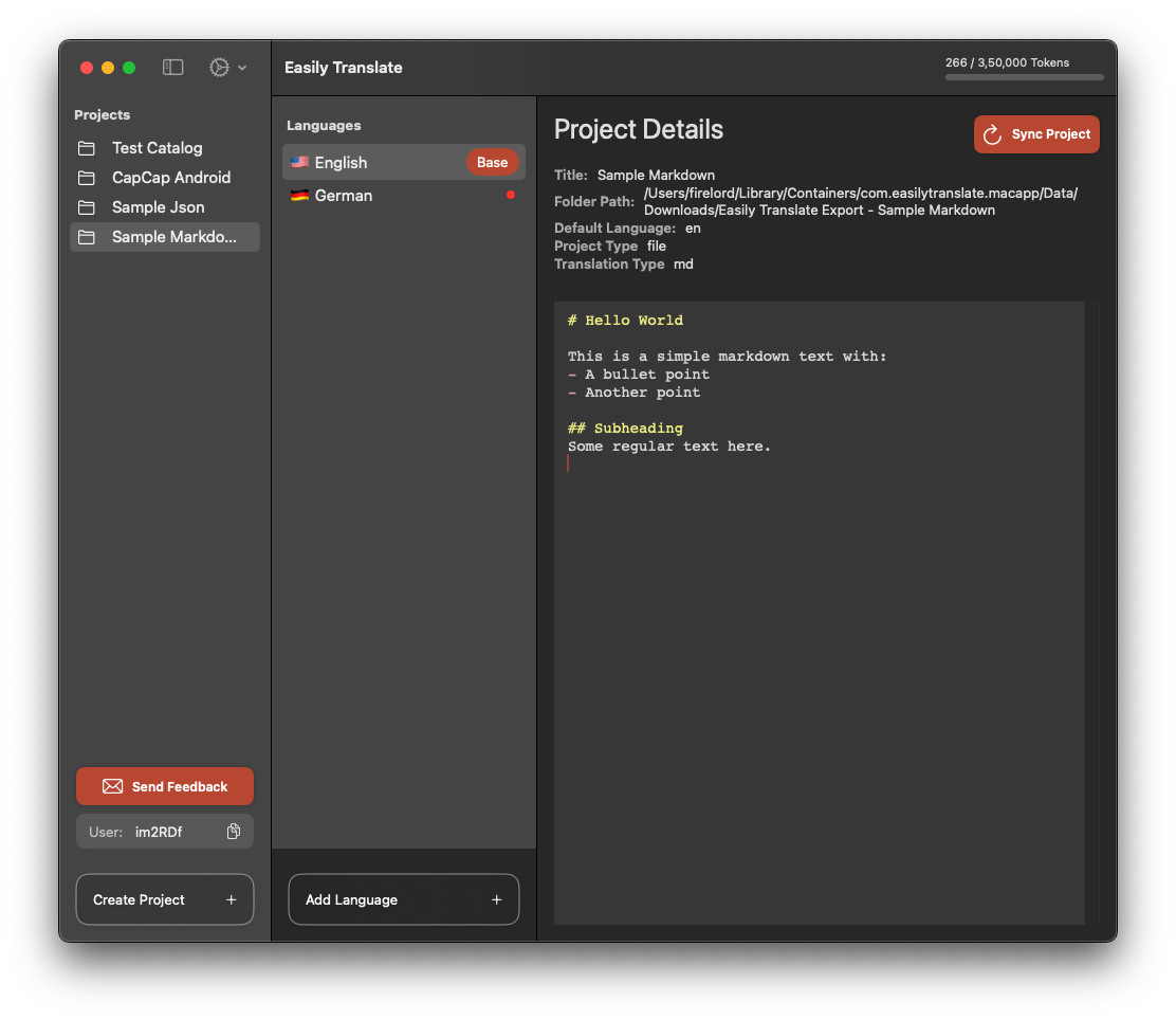 Project Saved