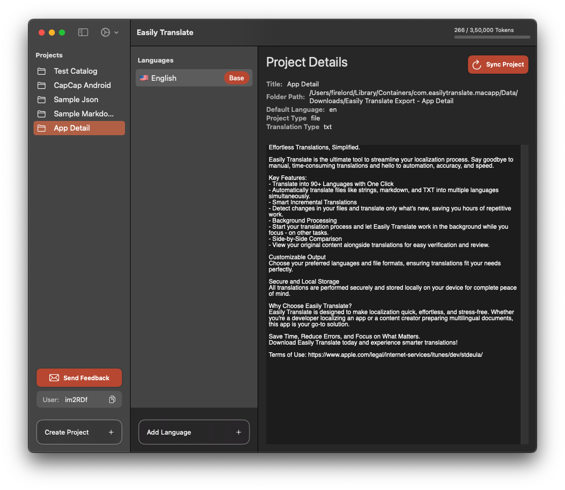 Project Saved